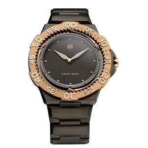 NEW NOVE TRIDENT E005-02 SLIM DIVE WATCH